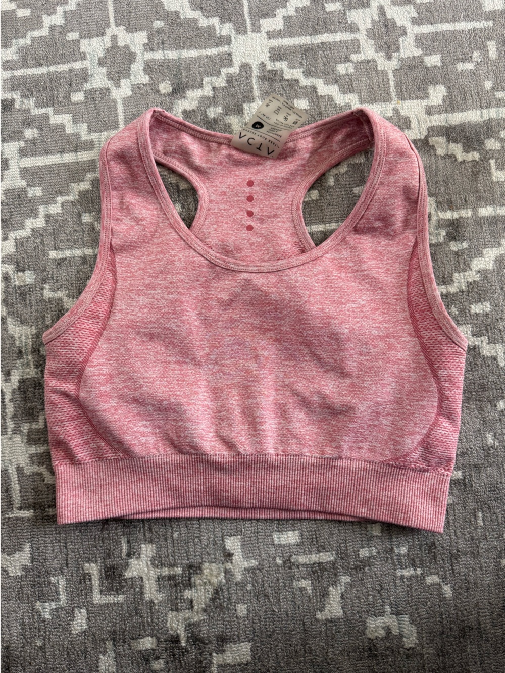 ACTA Performance Racerback Sports Bra in Heather Rose